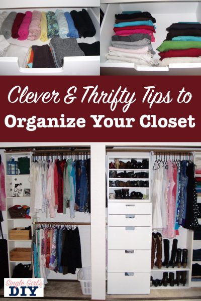 Thrifty Closet Organizing You Can Do in a Weekend | Single Girl's DIY