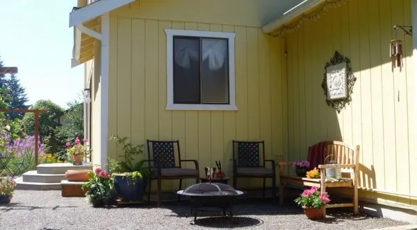 Concrete alternative patio