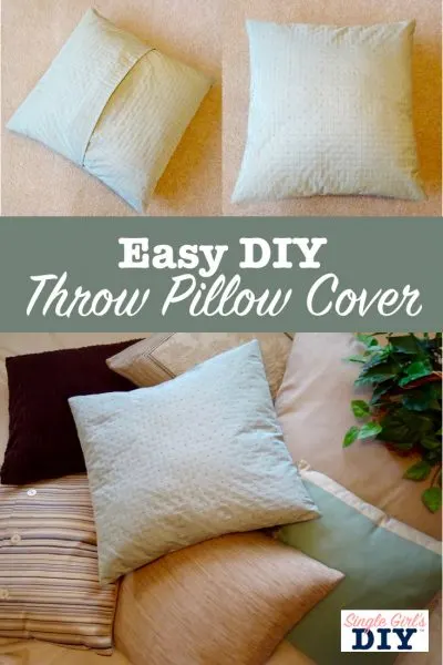 diy throw pillow cover