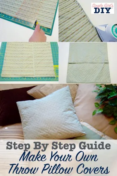 sewing throw pillow covers