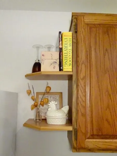 Floating Kitchen Shelves