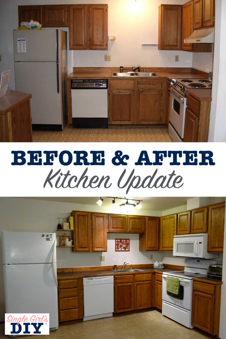 Before and after kitchen update