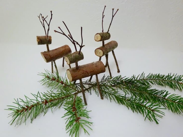 How To Make Stick Reindeer For Free Single Girl s DIY