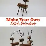 reindeer made from logs