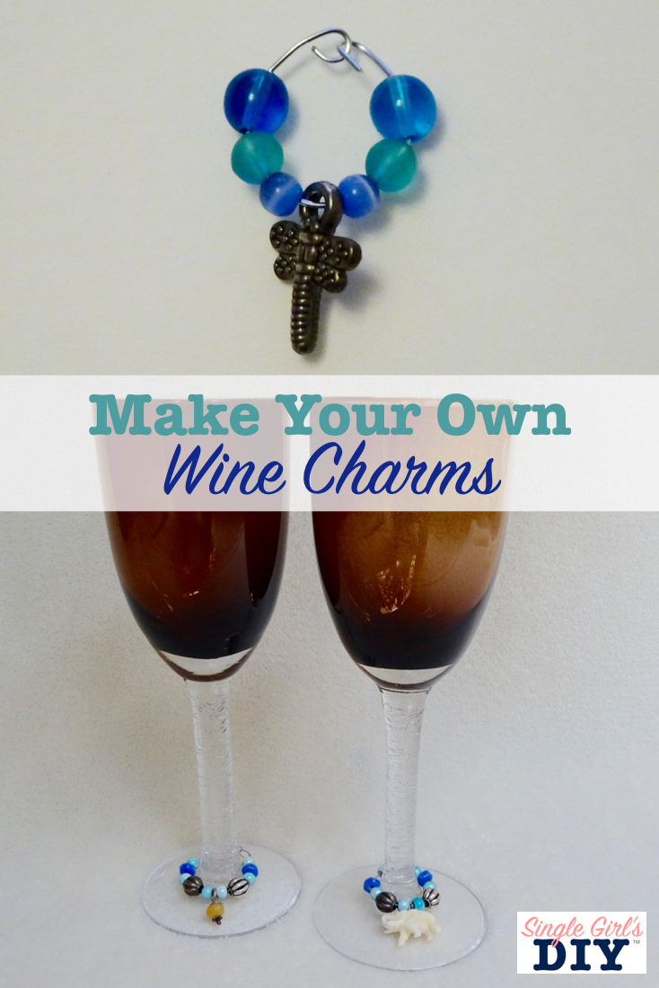 Make Your Own Wine Charms for a Great Party Favor Single Girl's DIY