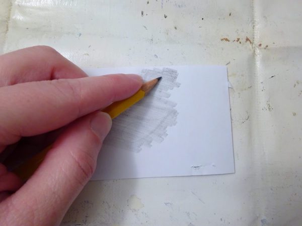 drawing with a pencil on white paper