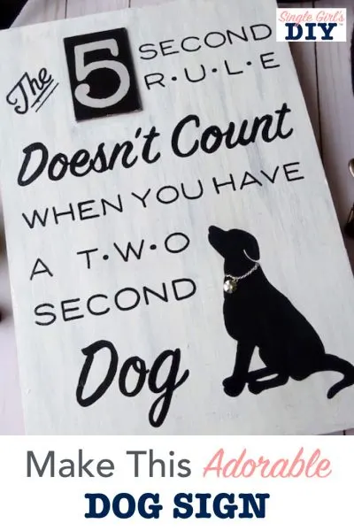 DIY dog sign tutorial