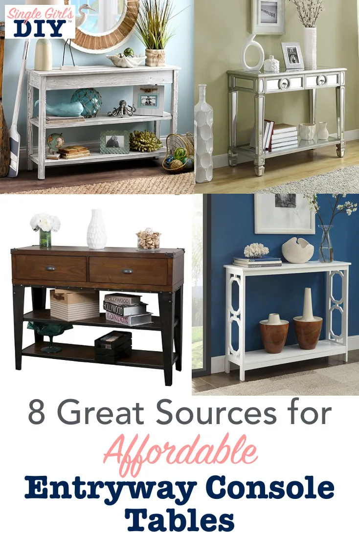 Affordable entryway console tables