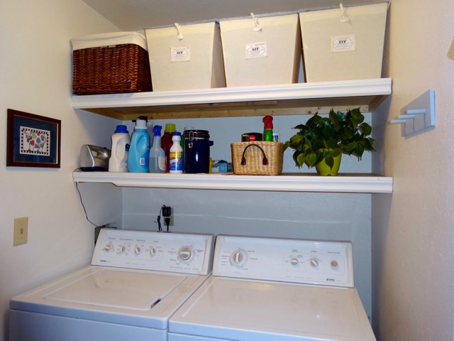 Pretty & Practical Laundry Room Transformation - Single Girl's DIY