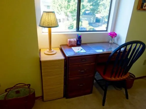 Small desk and craft storage