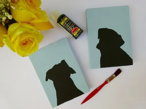 DIY pet silhouettes