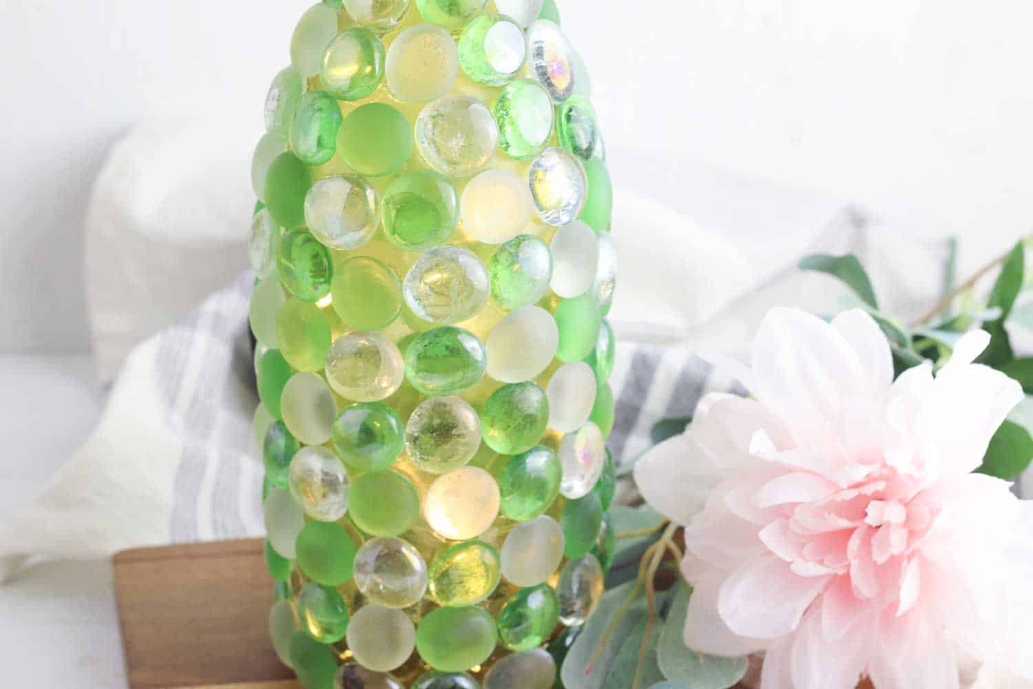 How to Make Wine Bottles Decorated with Glass Beads Single Girl's DIY