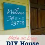 make your own house number sign
