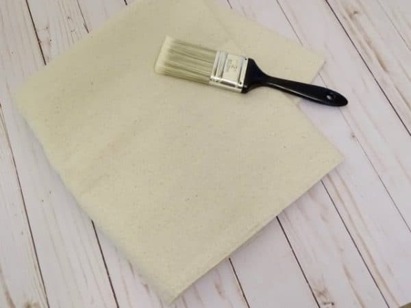 Home decorating projects using a painters drop cloth