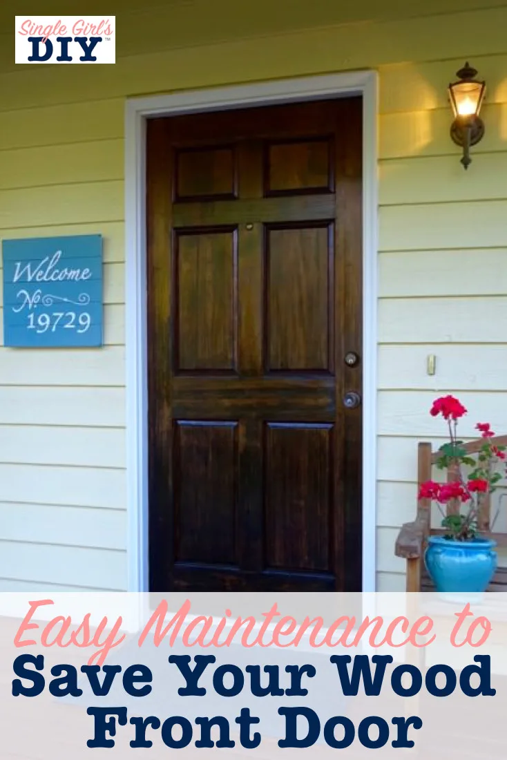 Wood front door maintenance tips