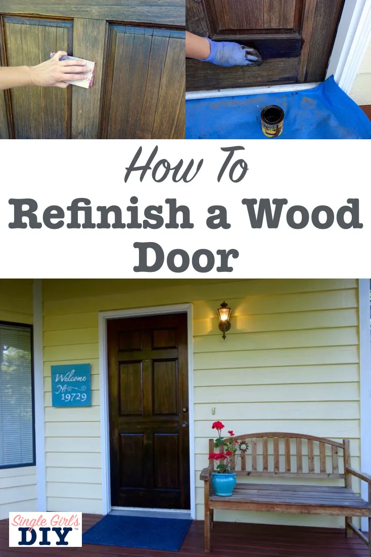 How to refinish a wood door