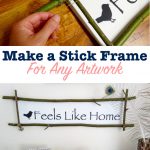 diy stick picture frame made from branches