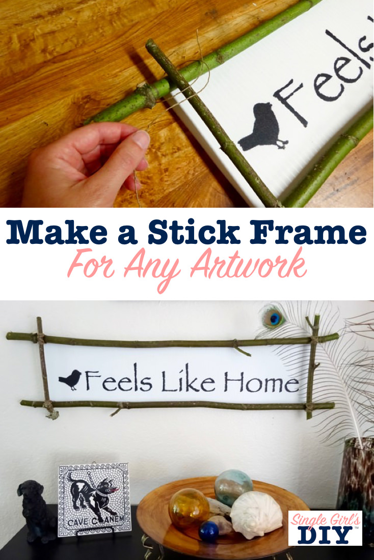 Make a stick frame for any artwork
