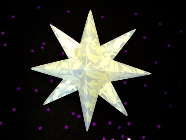 3D folded paper star