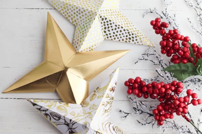 diy folded paper stars
