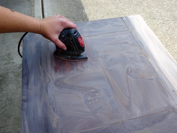 Refinish a Damaged Wood Table Single Girl's DIY