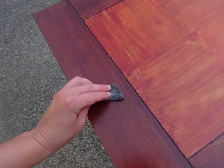 Refinish a Damaged Wood Table Single Girl's DIY