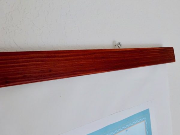 Hanging a fabric map