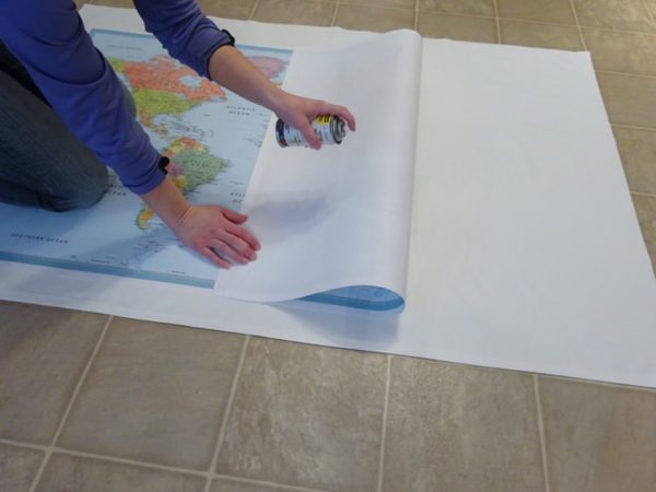 Attach a map to fabric