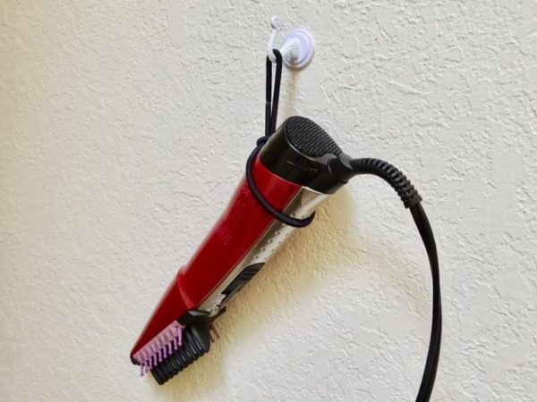 Easy hair dryer wall mount