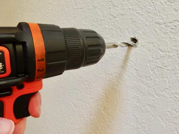 large hole for wall mount hair dryer