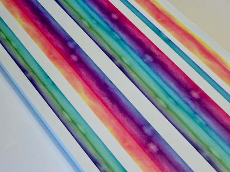 washi tape on old canvas