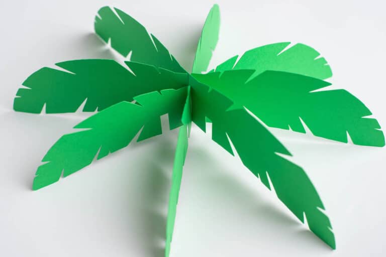How to Make a 3D Paper Palm Tree Single Girl's DIY