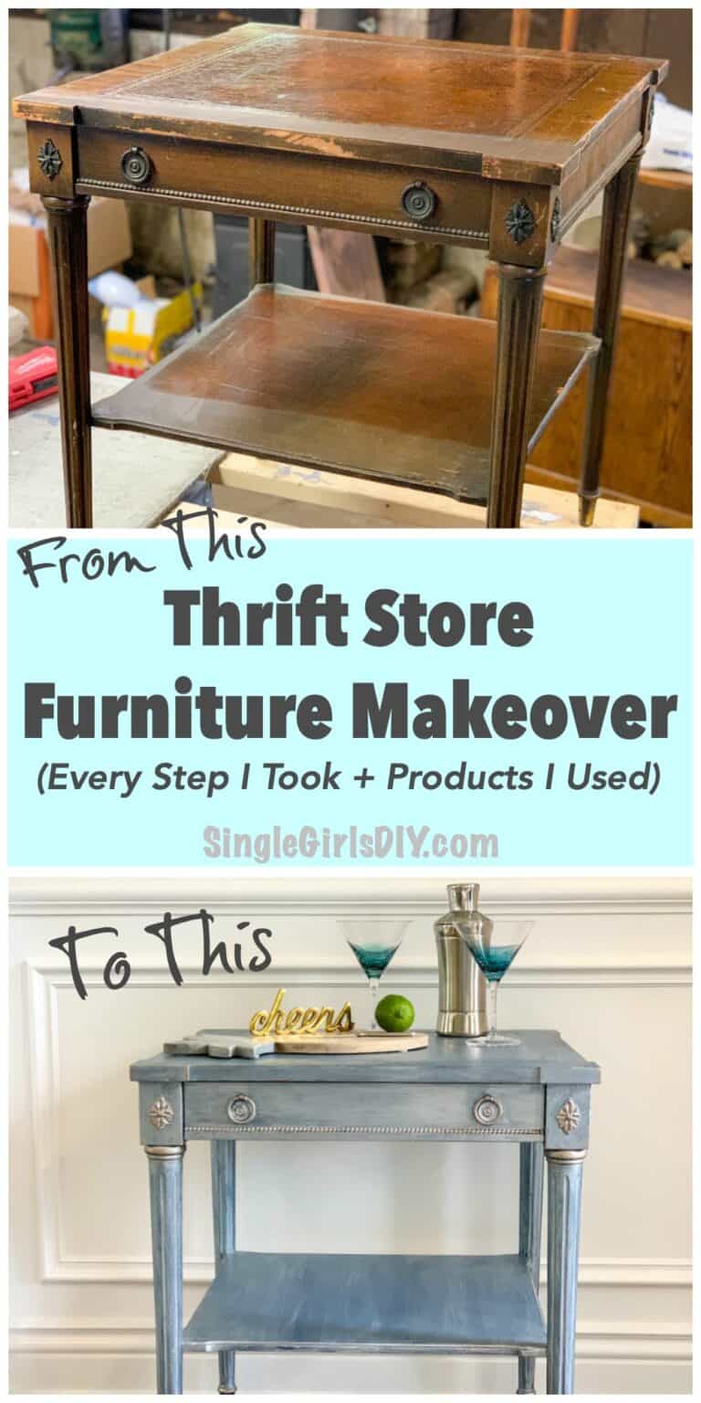 How to Distress Furniture with Chalk Paint - Single Girl's DIY