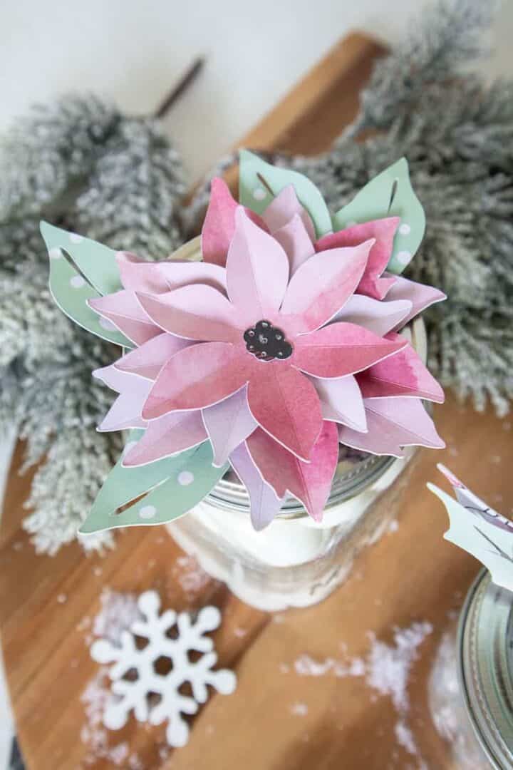 Christmas Mason Jar Toppers (Cricut craft) Single Girl's DIY