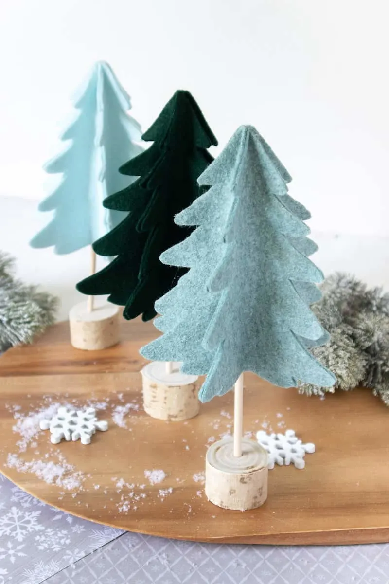 Download Diy Scandinavian Felt Christmas Trees Pattern Single Girl S Diy