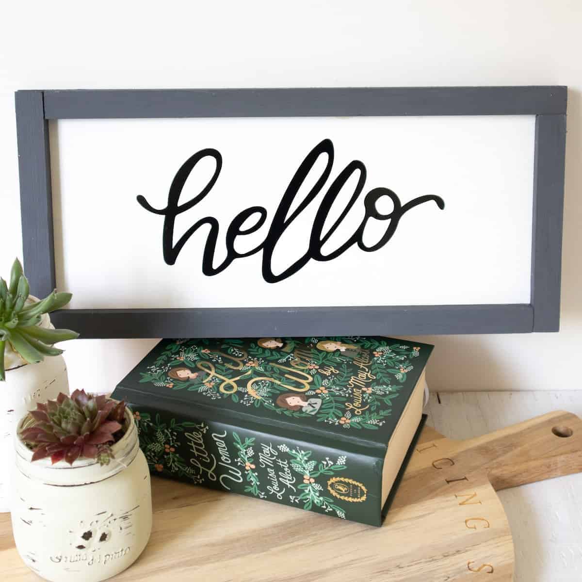 Giant Hello Sign with the Cricut Maker 3 {tutorial} – gingersnapcrafts