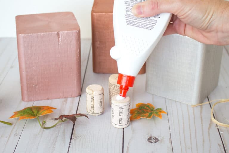 DIY Wood Block Pumpkins - Single Girl's DIY