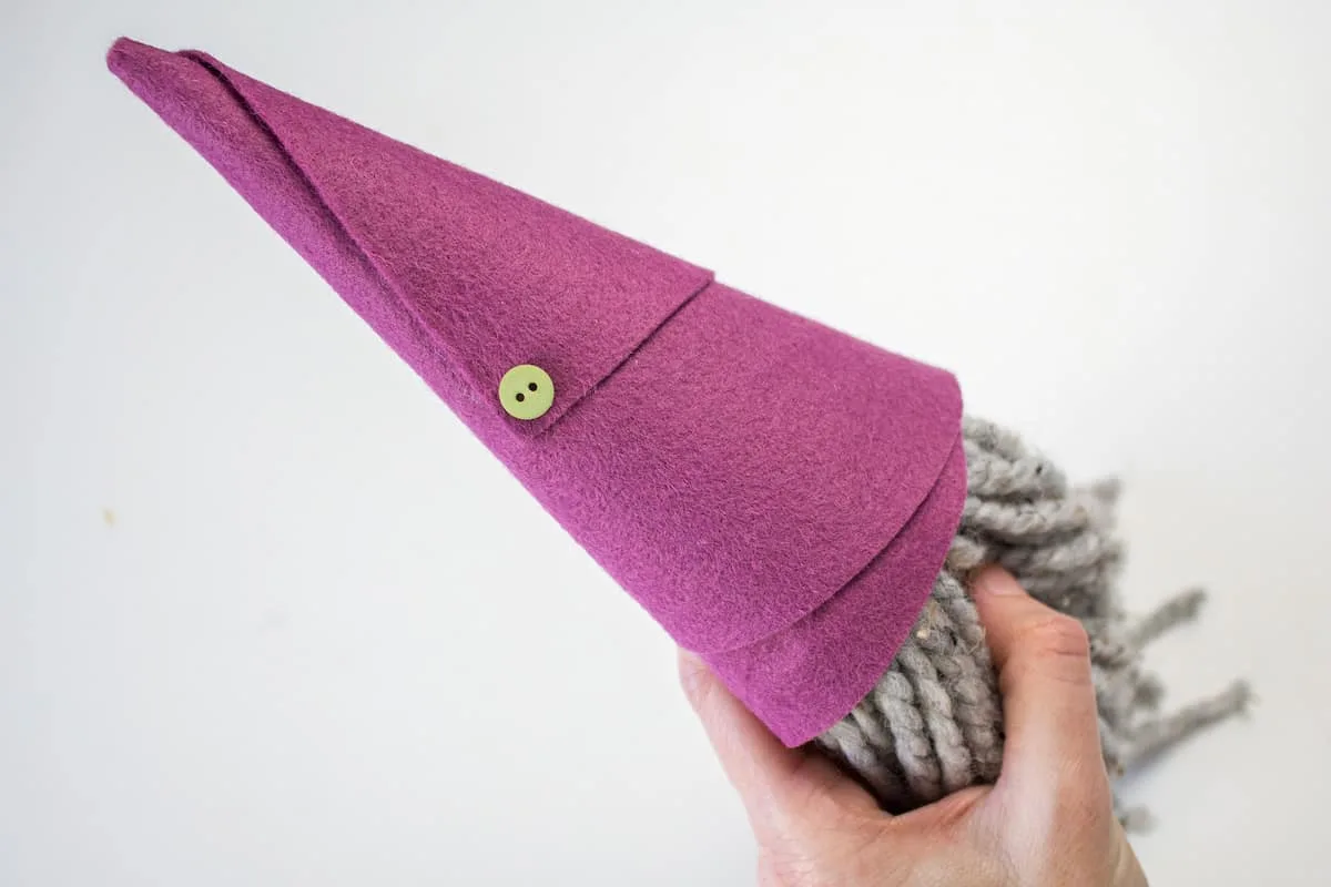 Button on Felt Hat Craft