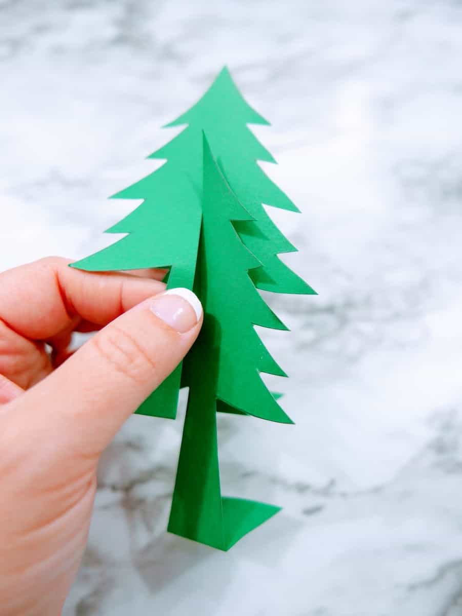 Constructing Paper Christmas Tree