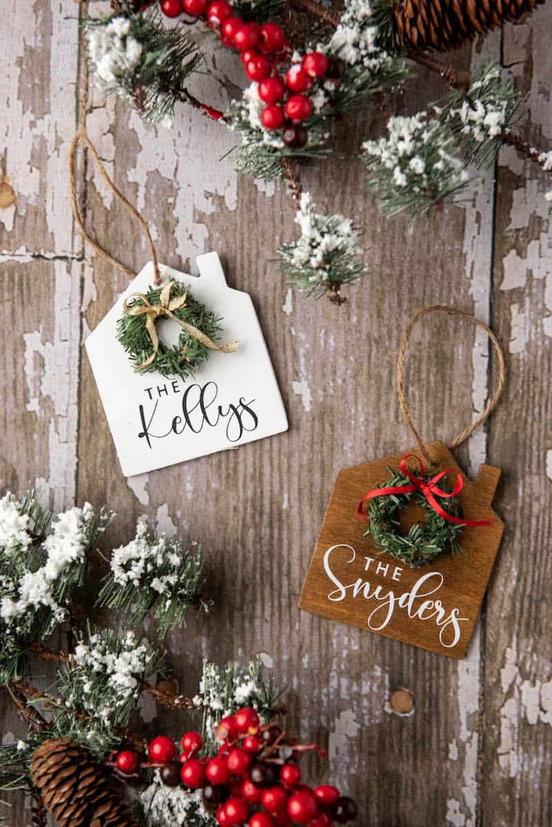 Diy Personalized Wood House Christmas