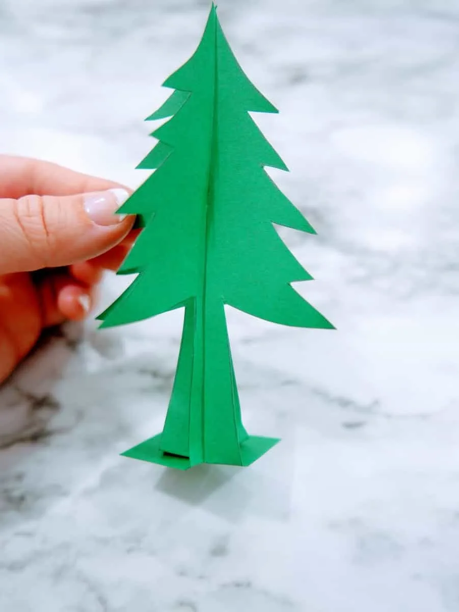 Green Paper Christmas Tree for Snow Globe