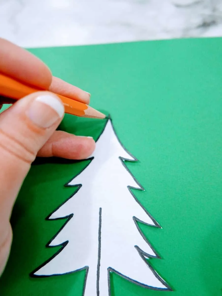 Tracing Christmas Tree for Craft