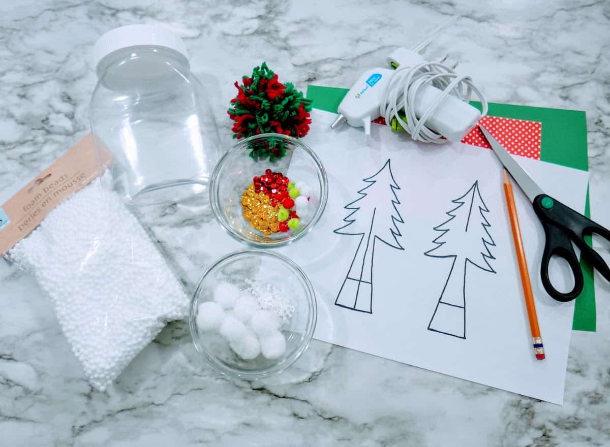 Waterless Snow Globe Craft Supplies