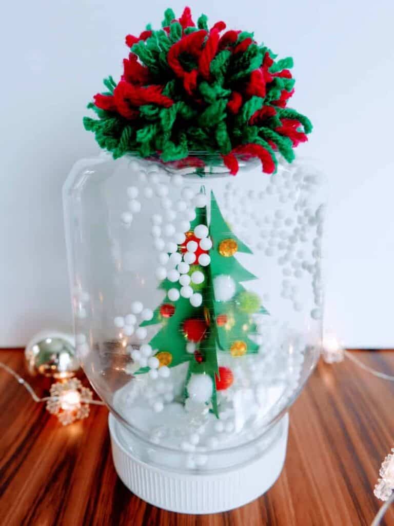 Waterless Snow Globe with jar