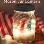 mason jar filled with lights