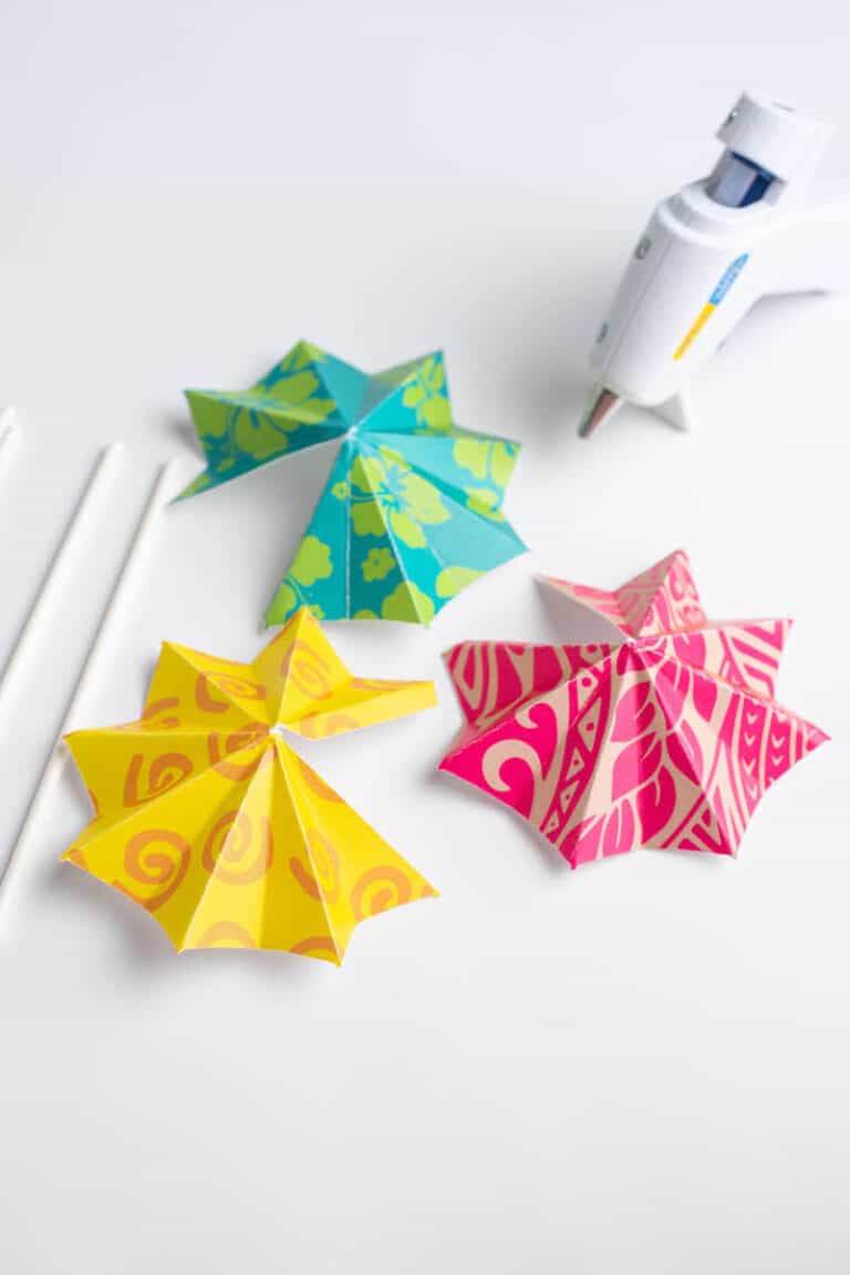 DIY Paper Umbrella Drink Sticks Single Girl's DIY