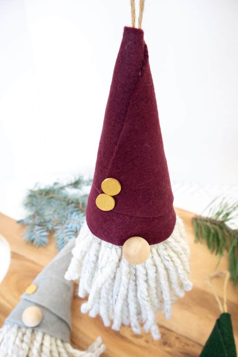 Easy DIY Gnome Ornament Single Girl's DIY