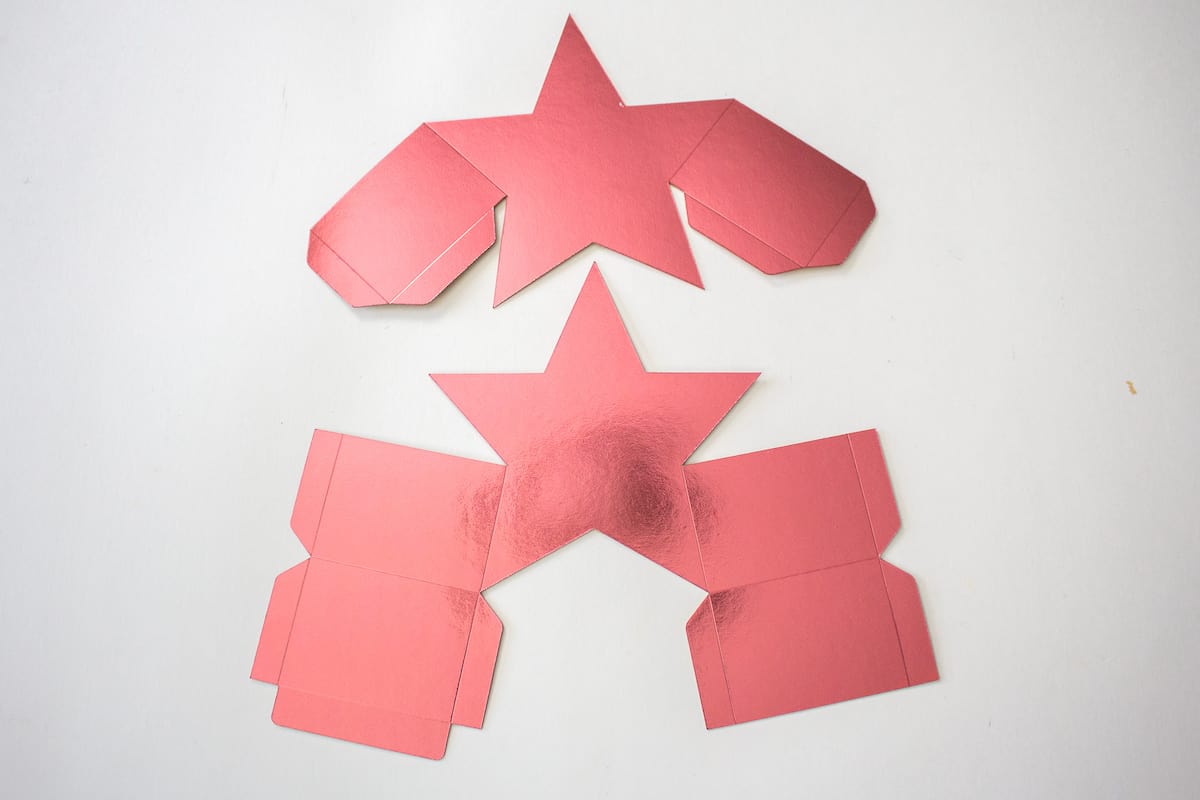 DIY Star Gift Box Cut Out