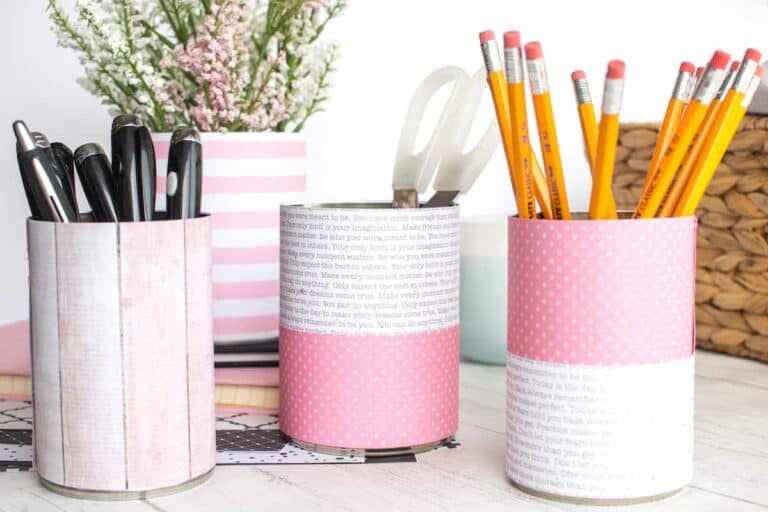 DIY Tin Can Organizers Ideas