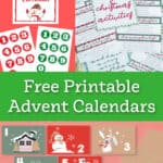 free printable advent calendar ideas